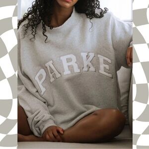 NEW Novira Studios | Parke Light Gray Crew Neck Oversized Sweatshirt